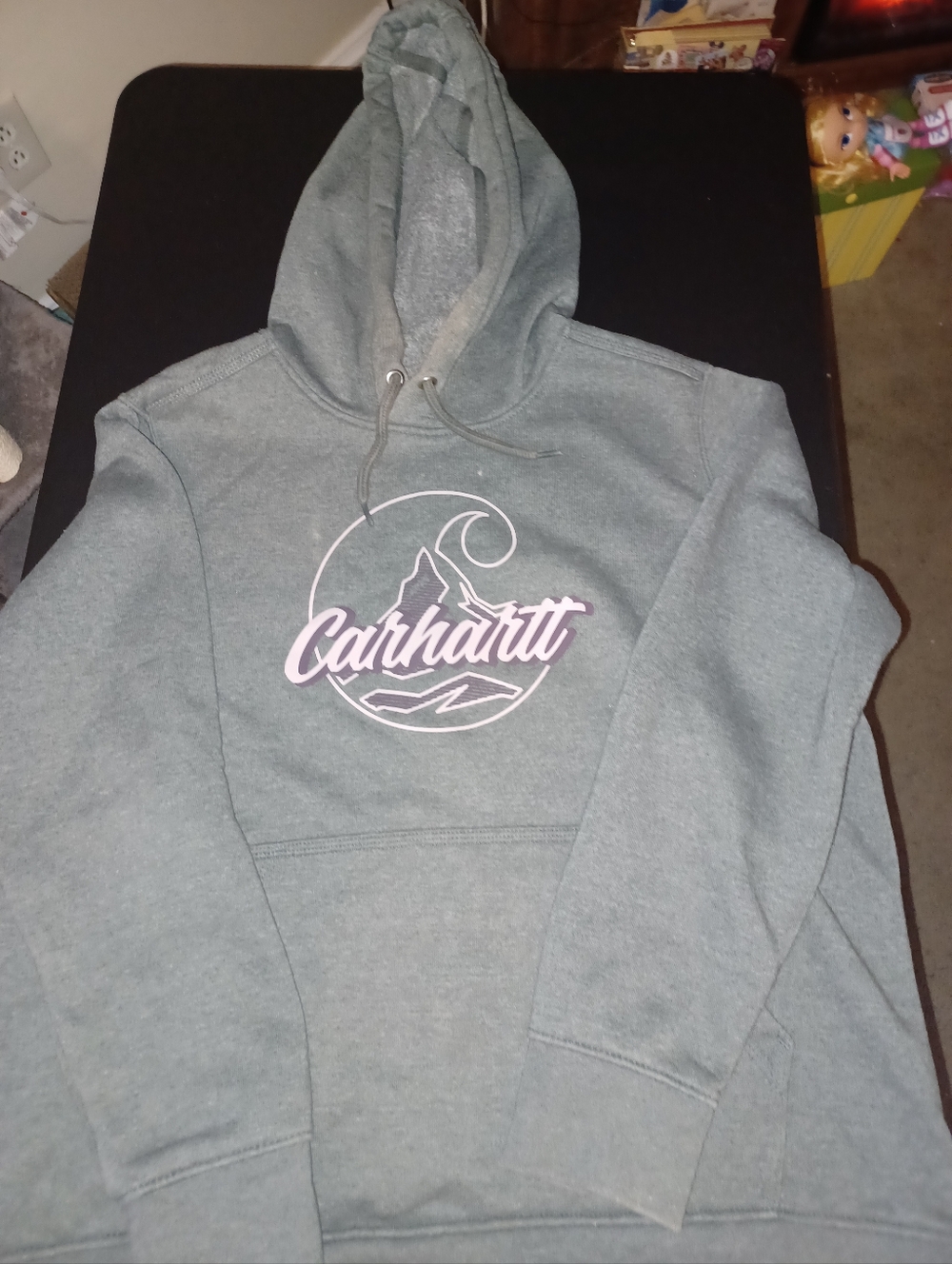 Womans Carhartt Hoodie Size 1X Gray 1 Extra Large